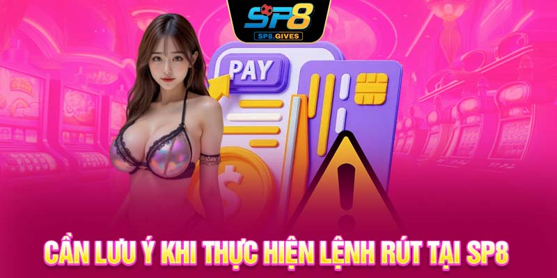 Cần lưu ý khi thực hiện lệnh rút tại SP8 